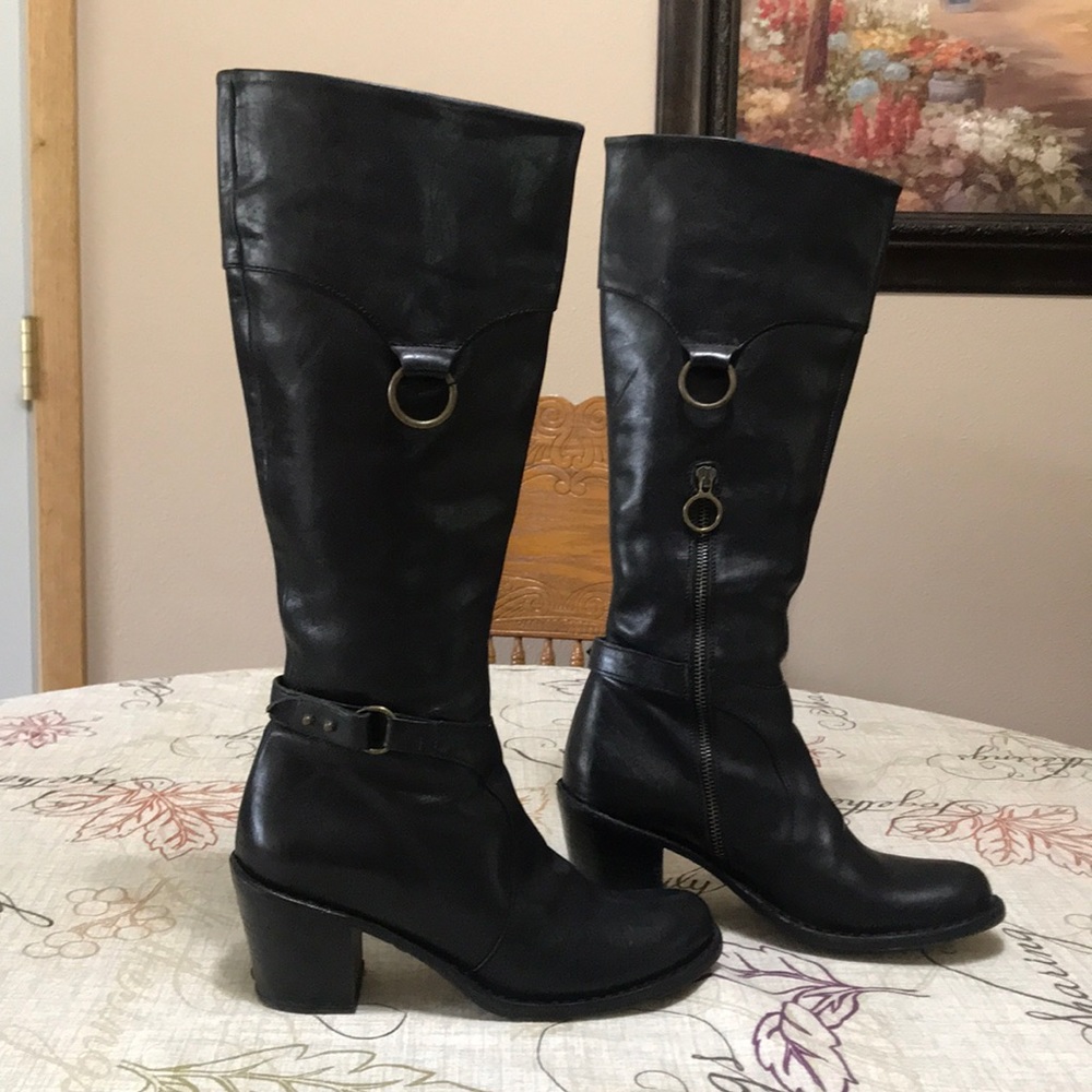 EXC! Fiorentini Baker Italy Tall Leather Boots